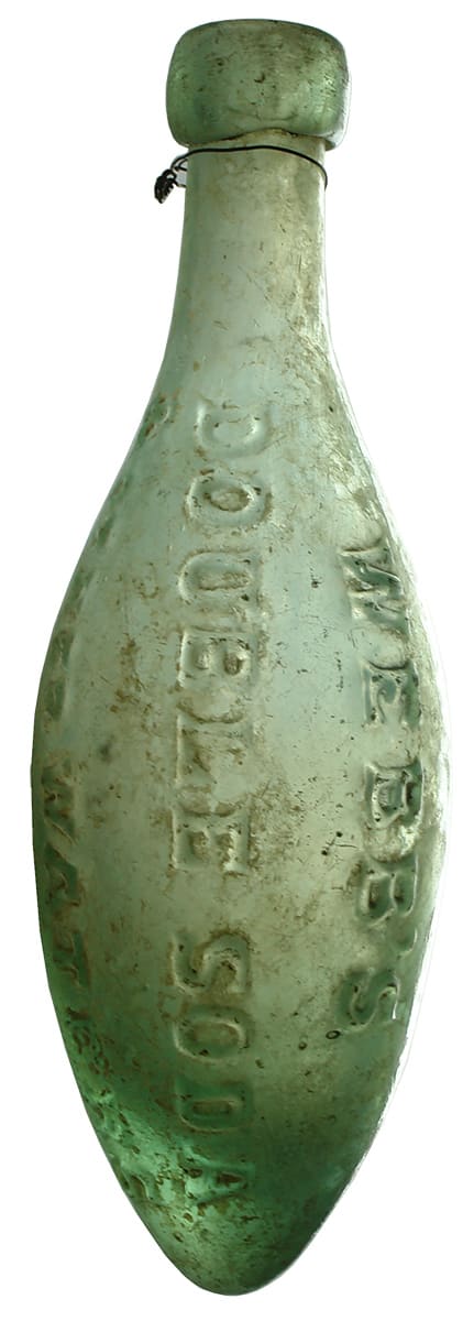 Webb's Double Soda Islington Torpedo Soda Bottle