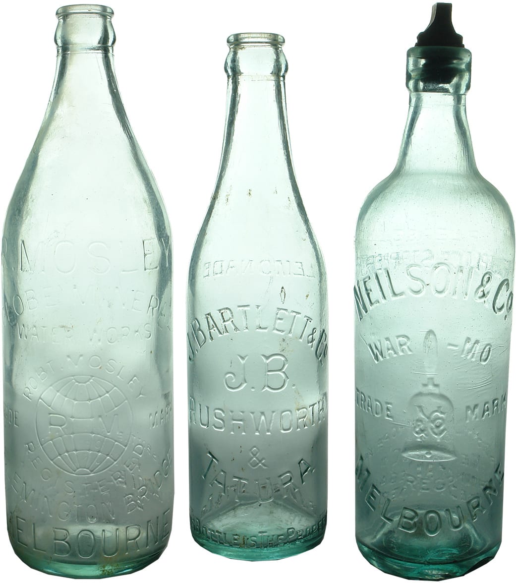 Old Soft Drink Aerated Water Bottles