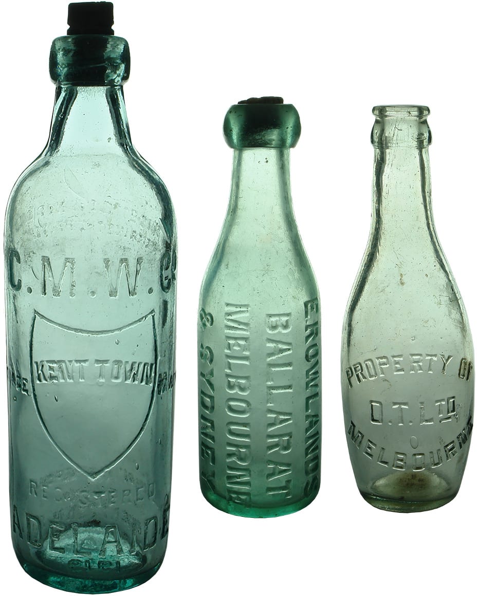 Old Soft Drink Aerated Water Bottles