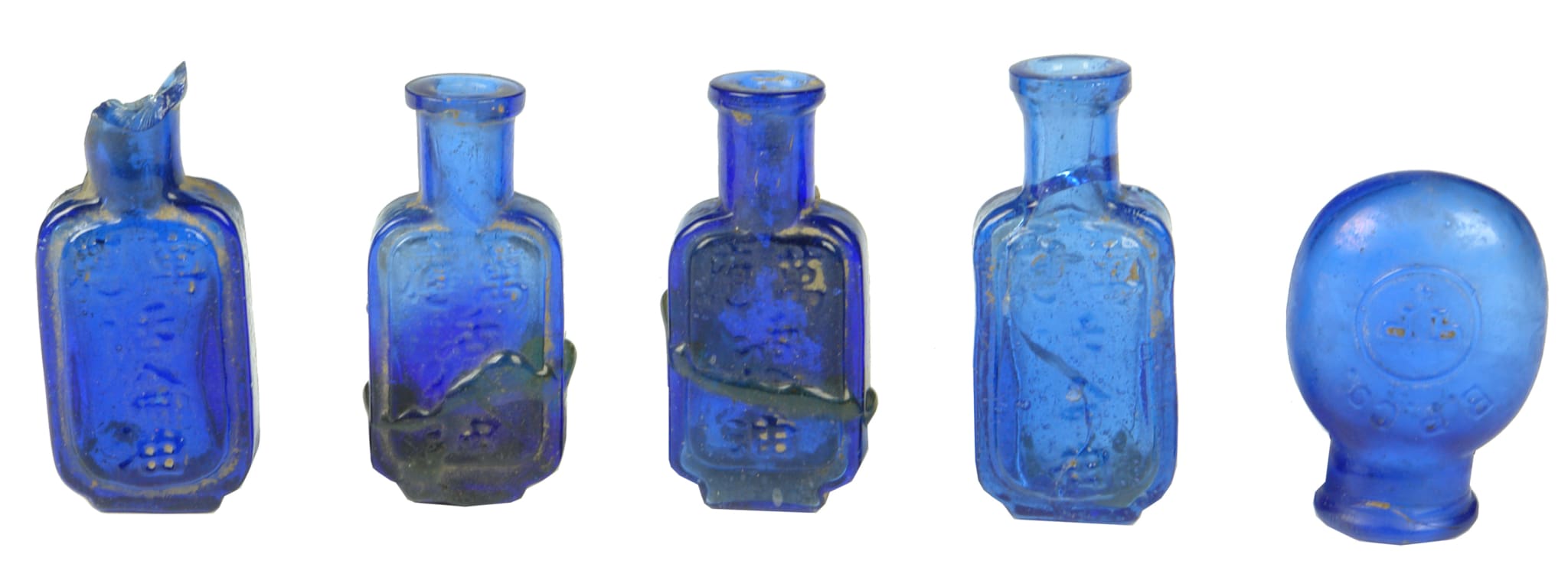 Old Cobalt Blue Bottles