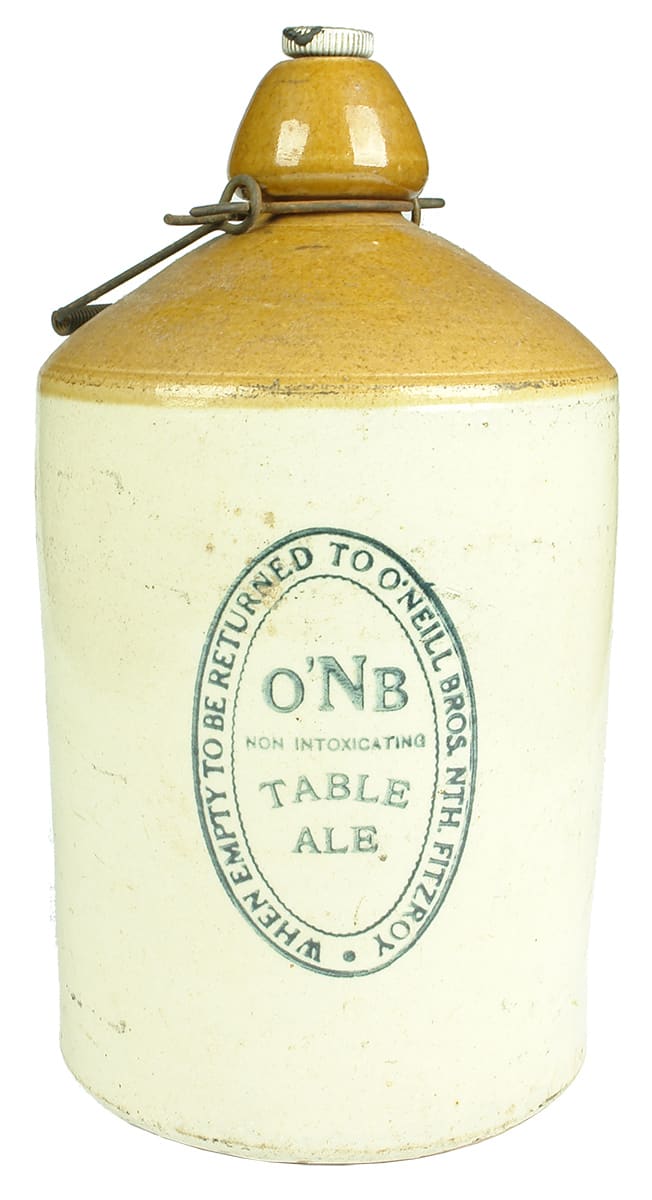 O'Neill bros North Fitzroy Stoneware Demijohn