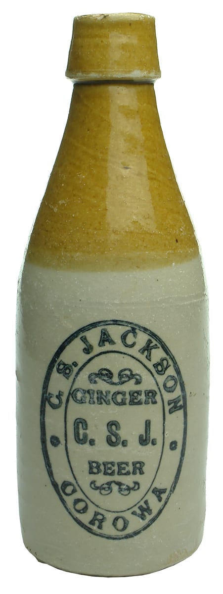 Jackson Corowa ginger beer bottle