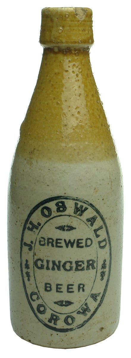 Oswald Corowa ginger beer bottle