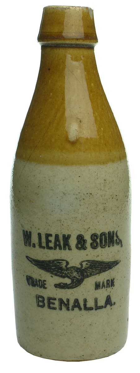 Leak Benalla ginger beer bottle