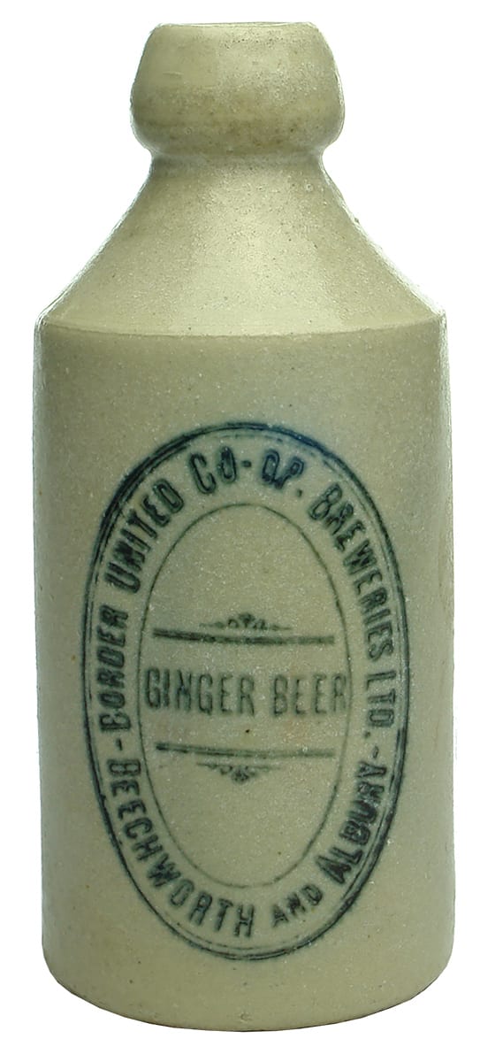 Border United Breweries Beechworth Albury ginger beer bottle