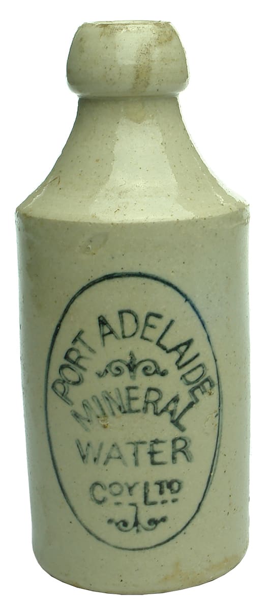 Port Adelaide Mineral Water ginger beer bottle