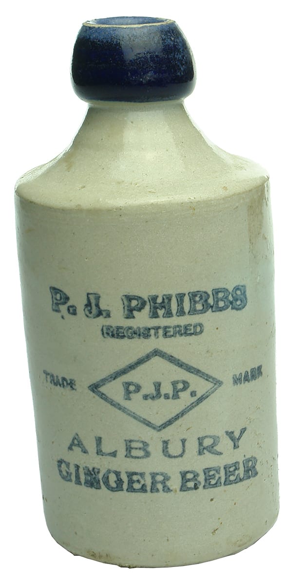 Phibbs Albury ginger beer bottle