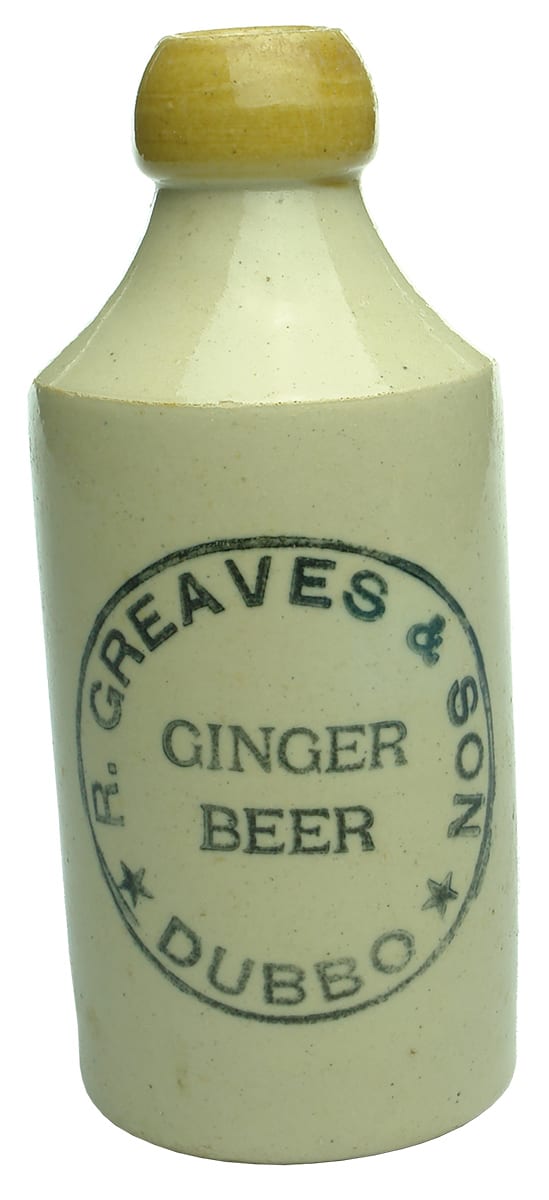 Greaves Dubbo ginger beer bottle