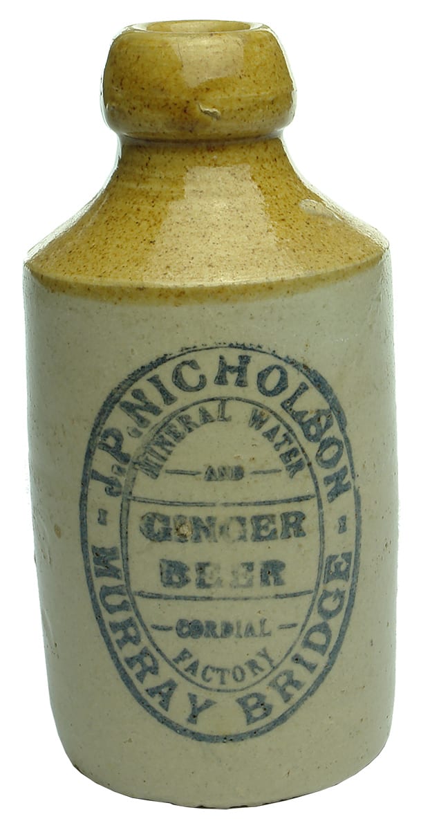 Nicholson Murray Bridge ginger beer bottle