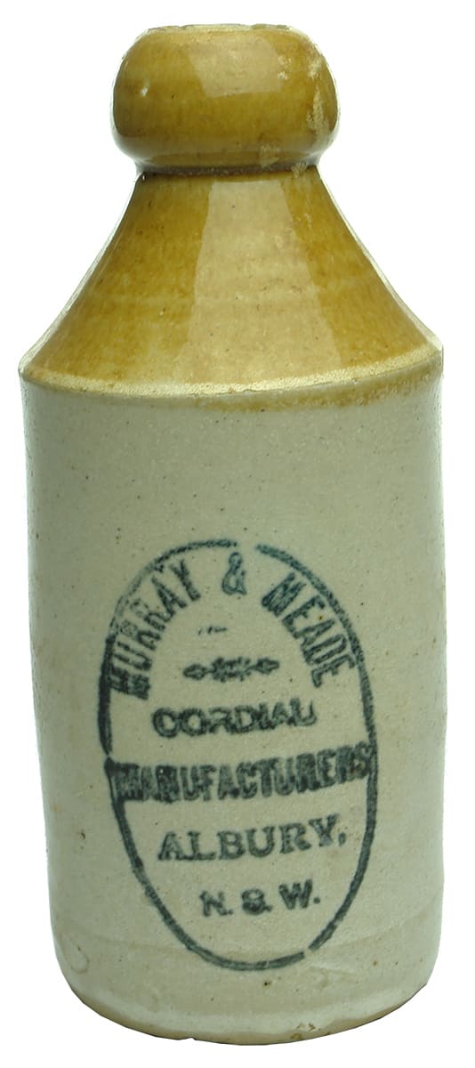 Murray Meade Albury ginger beer bottle