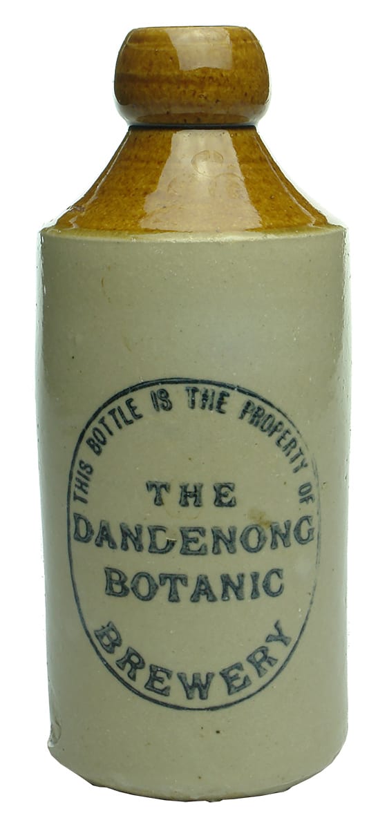 Dandenong Botanic Brewery ginger beer bottle