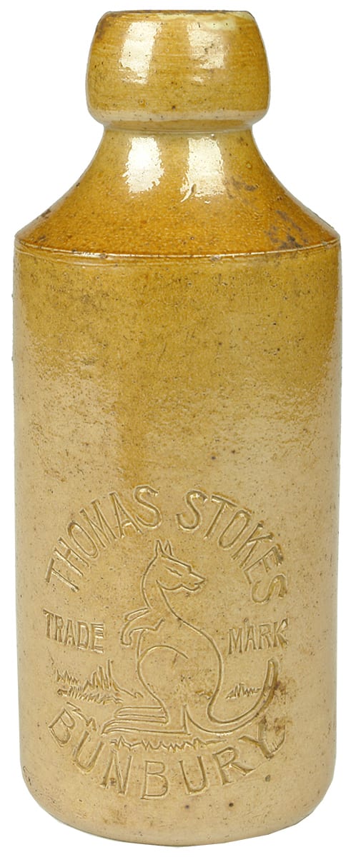 Thomas Stokes Bunbury ginger beer bottle