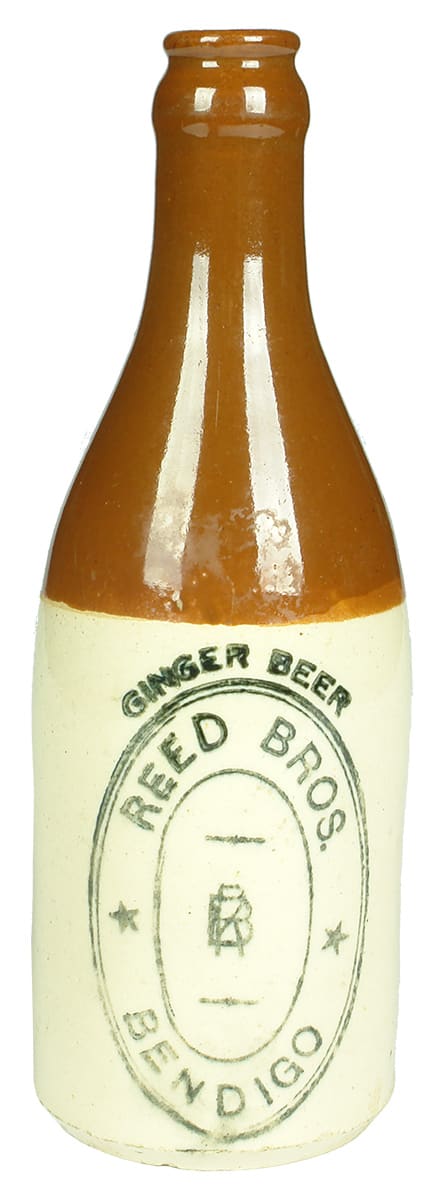 Reed Bros Bendigo ginger beer bottle