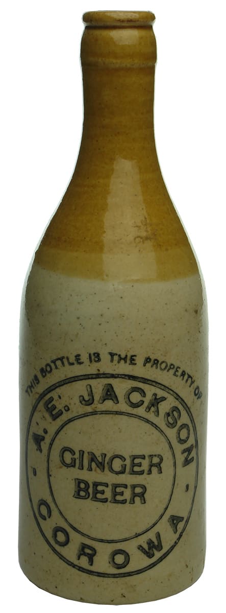 Jackson Corowa ginger beer bottle