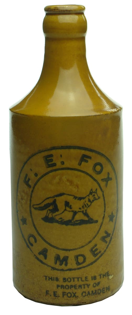 Fox Camden ginger beer bottle