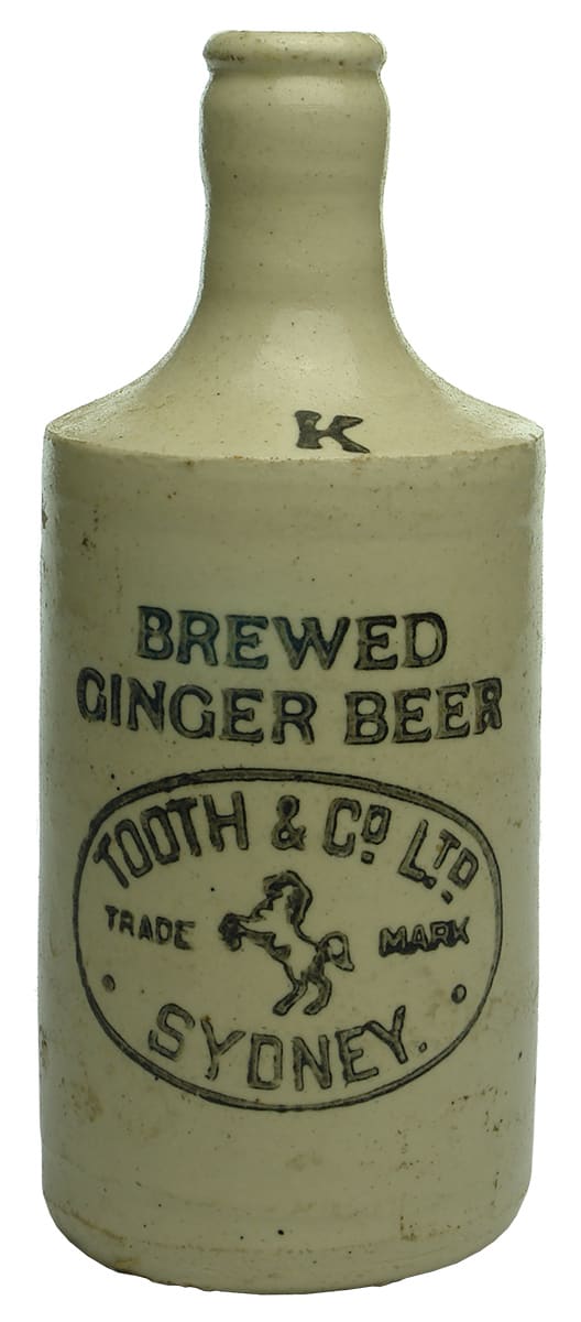 Tooth Sydney ginger beer bottle