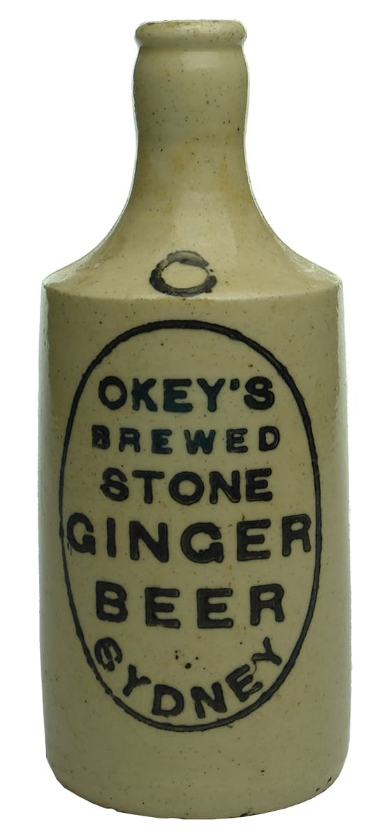 Okey's Sydney ginger beer bottle