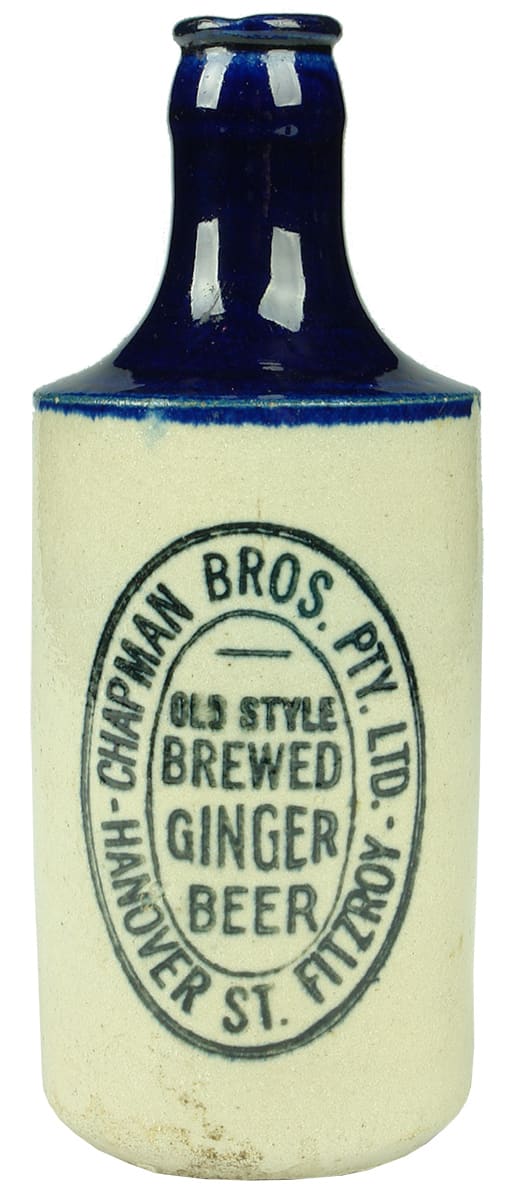 Chapman Bros Fitzroy ginger beer bottle