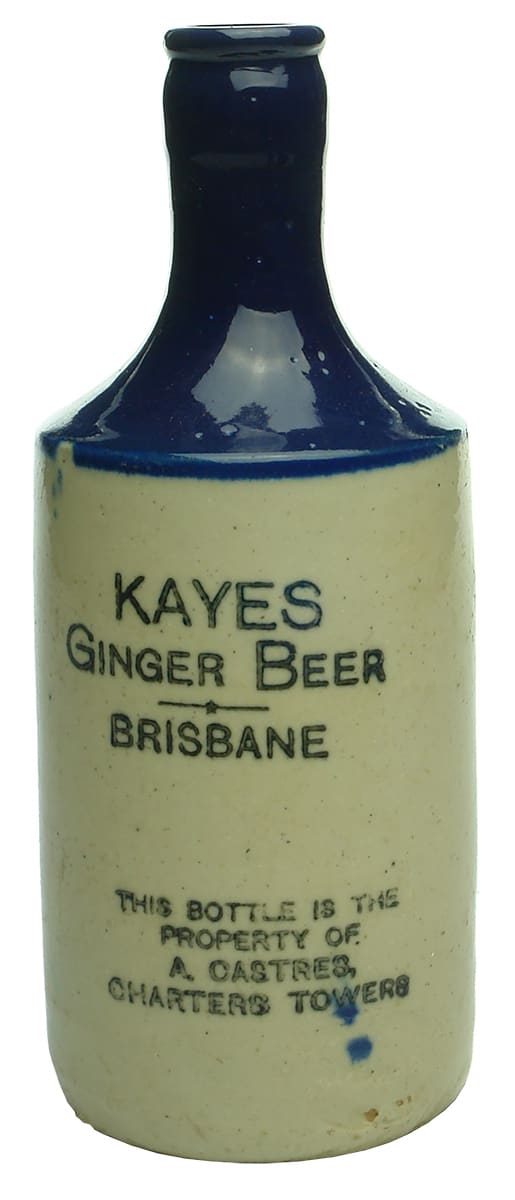 Kayes Brisbane ginger beer bottle