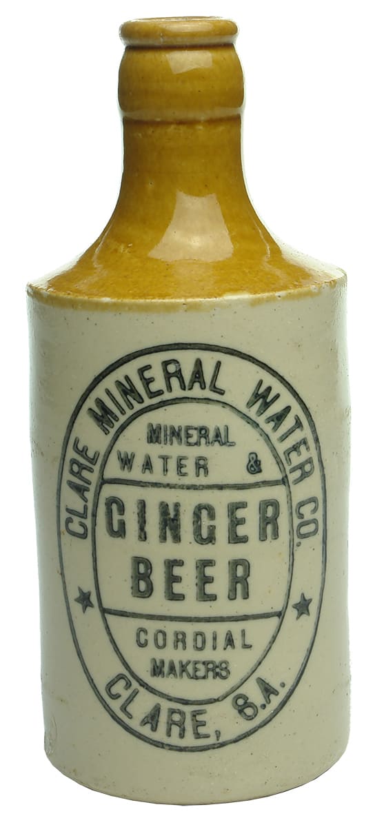 Clare Mineral Water ginger beer bottle