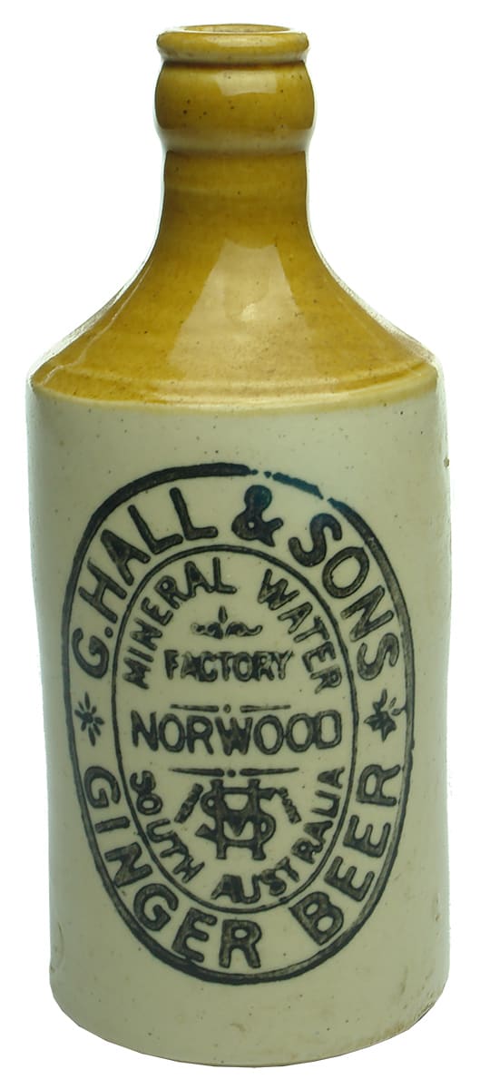 Hall Norwood ginger beer bottle