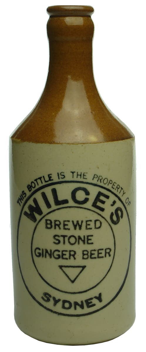 Wilce's Sydney ginger beer bottle