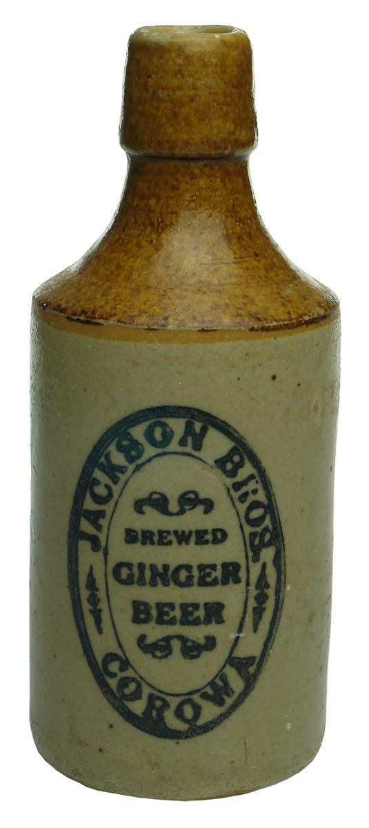 Jackson Bros Corowa ginger beer bottle