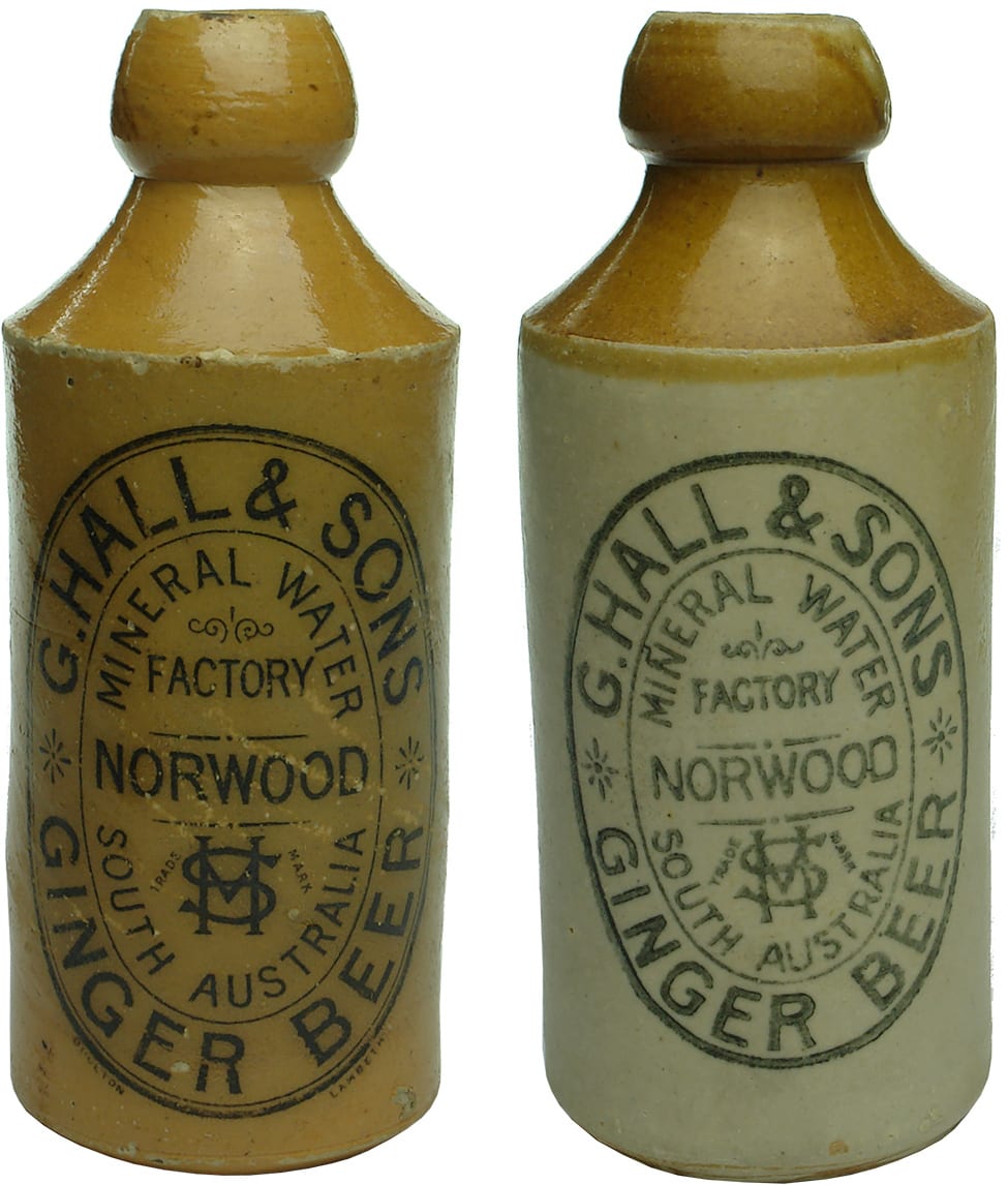 Old Antique Stone Ginger Beer Bottles