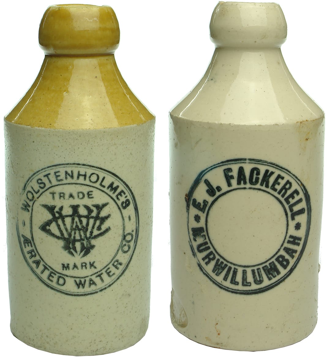 Old Antique Stone Ginger Beer Bottles