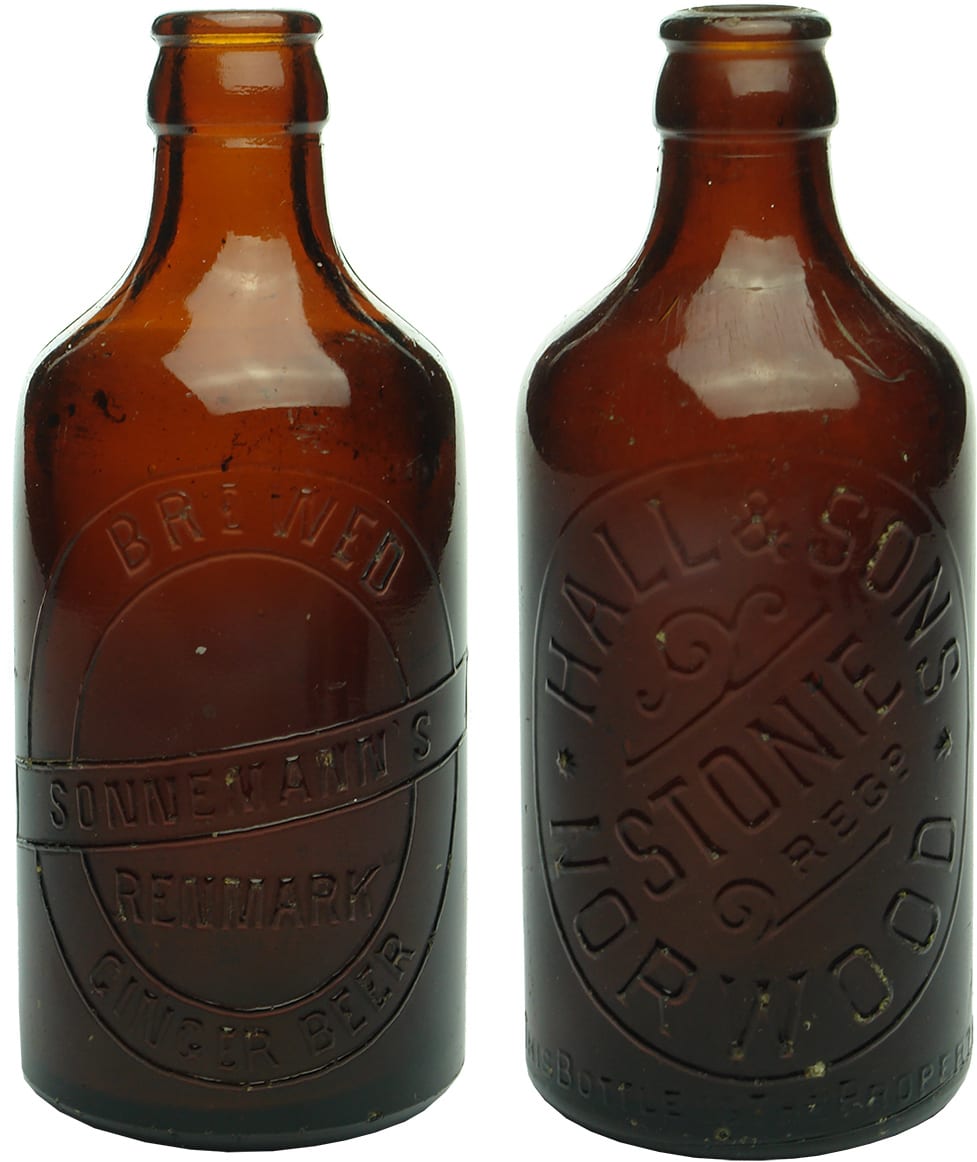 Old Glass Ginger Beer Bottles