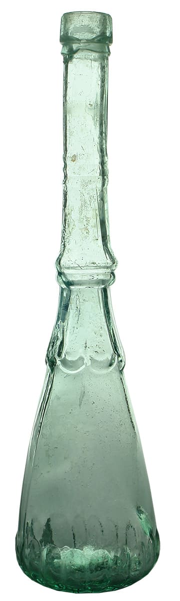 Club shape fancy Salad Oil Antique Bottle