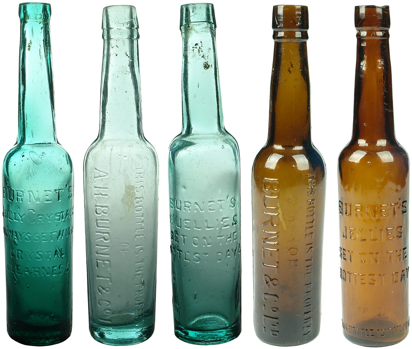 Burnet's Advertising Castor Oil Bottles