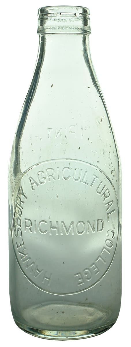 Hawkesbury Agricultural College Richmond Milk Bottle