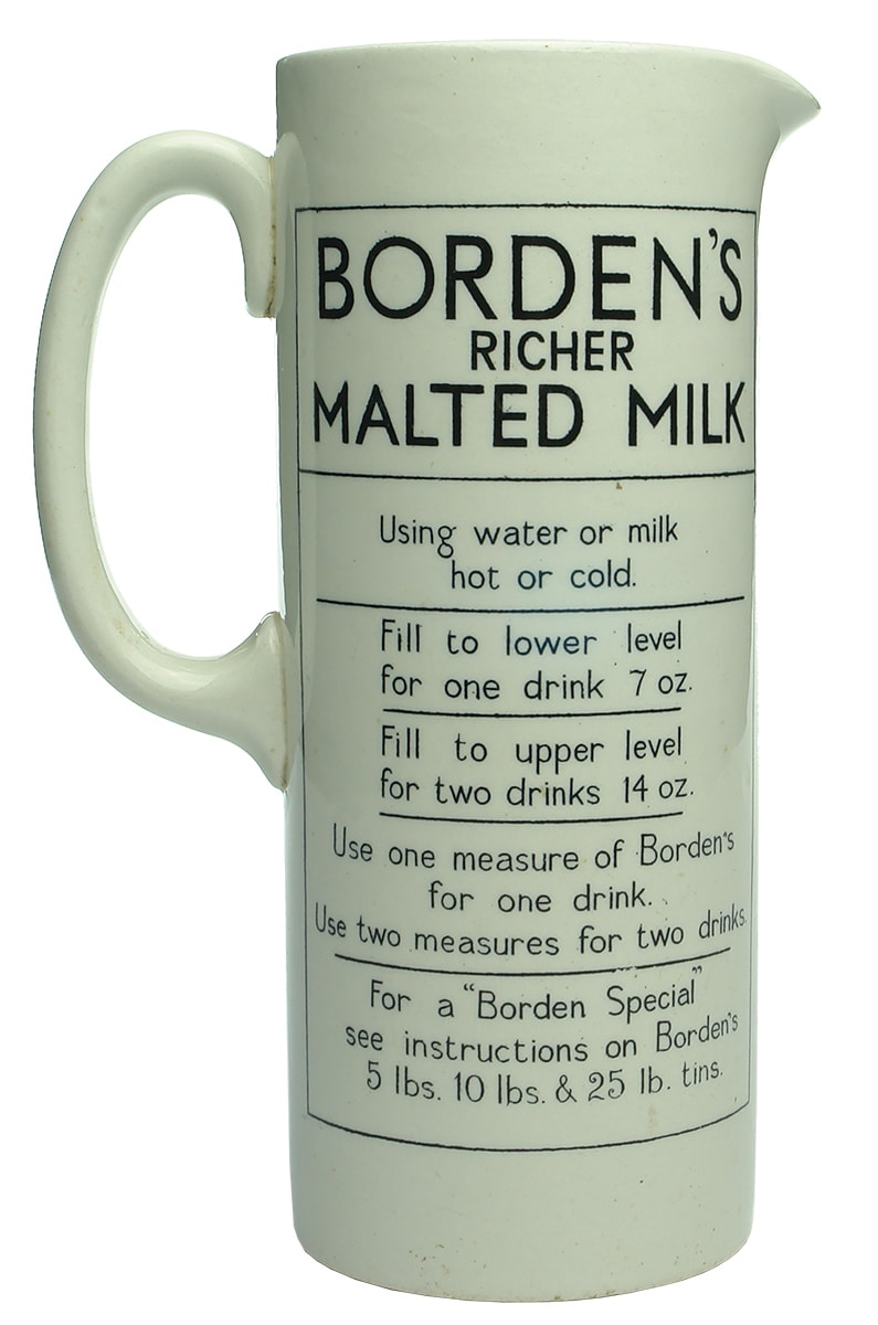 Borden's Richer Malted Milk Jug