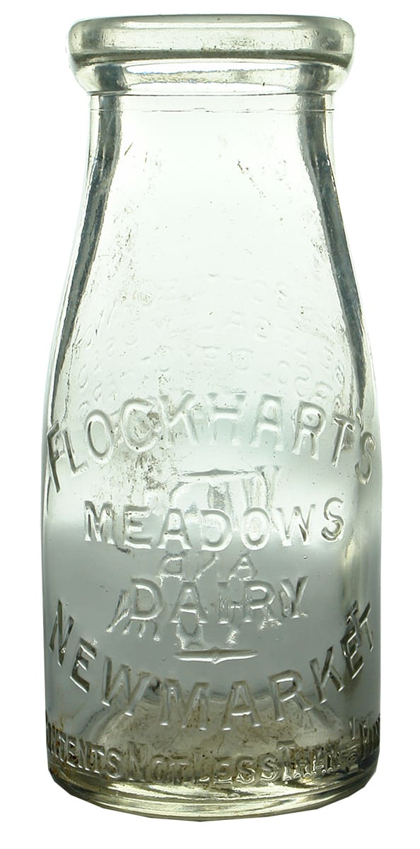 Flockhart's Meadows Dairy Newmarket Milk Bottle