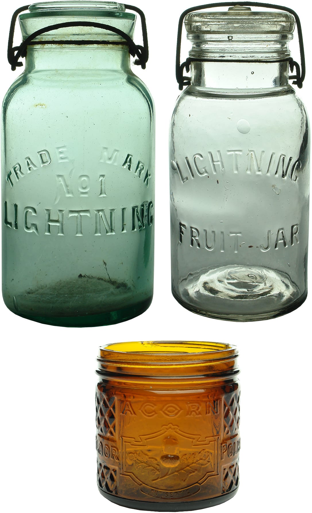 Old Vintage Glass Jars