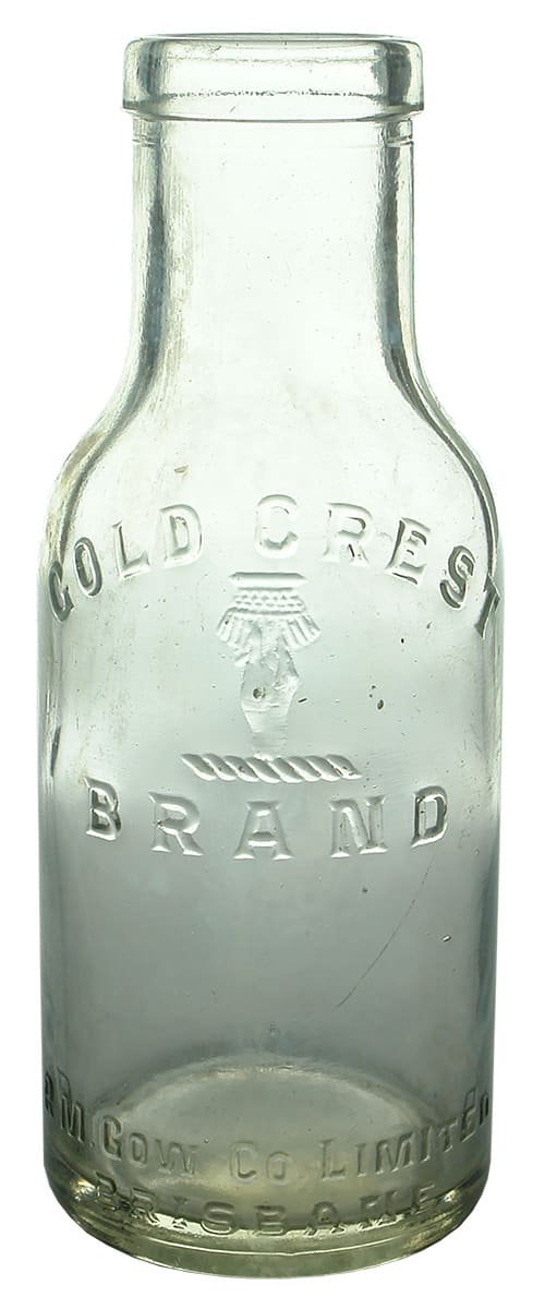 Gow Brisbane Gold Crest Vintage Jar