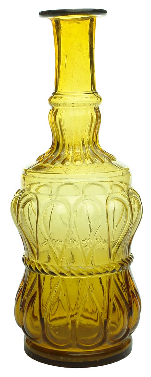 Ornate Amber Sauce Bottle