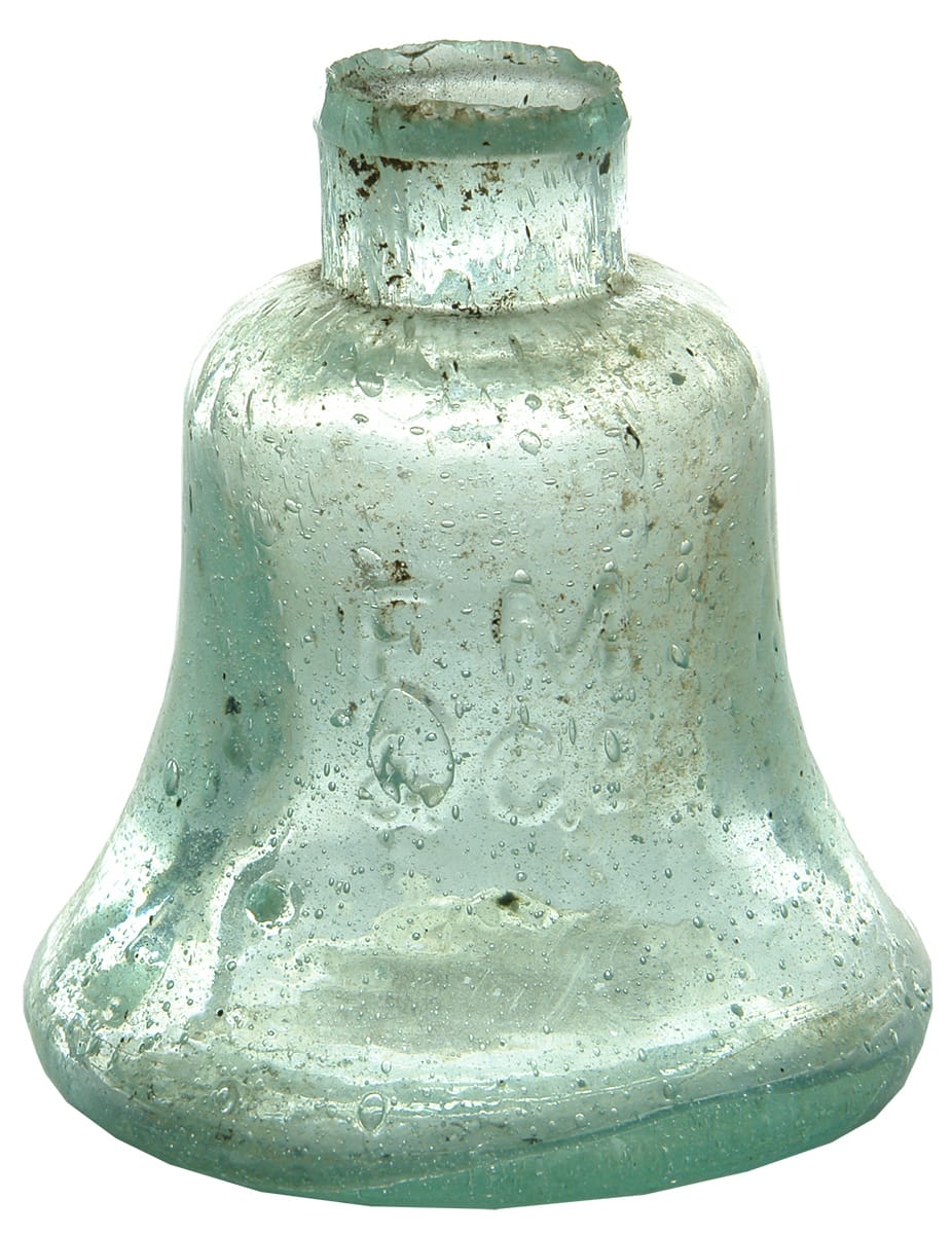 FM Co Bell Ink Antique Bottle