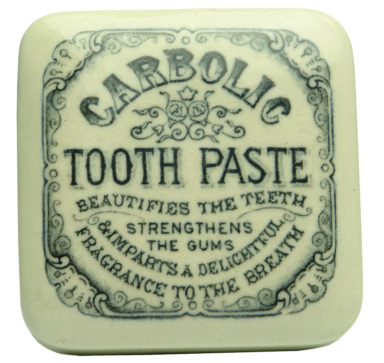 Carbolic Tooth Paste Square Pot Lid