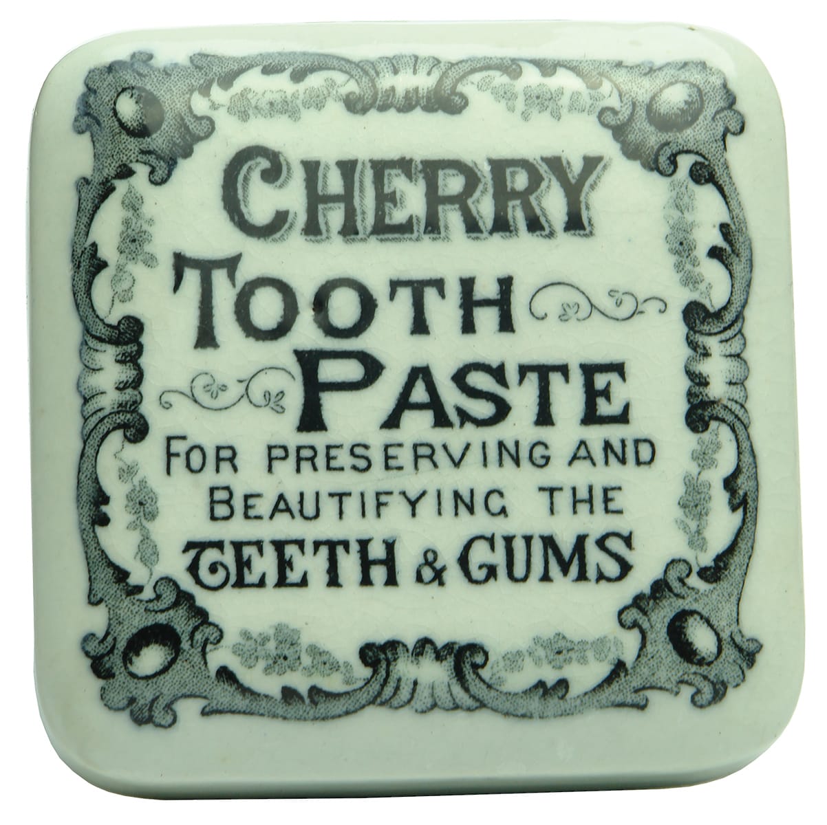Cherry Tooth Paste Square Pot Lid