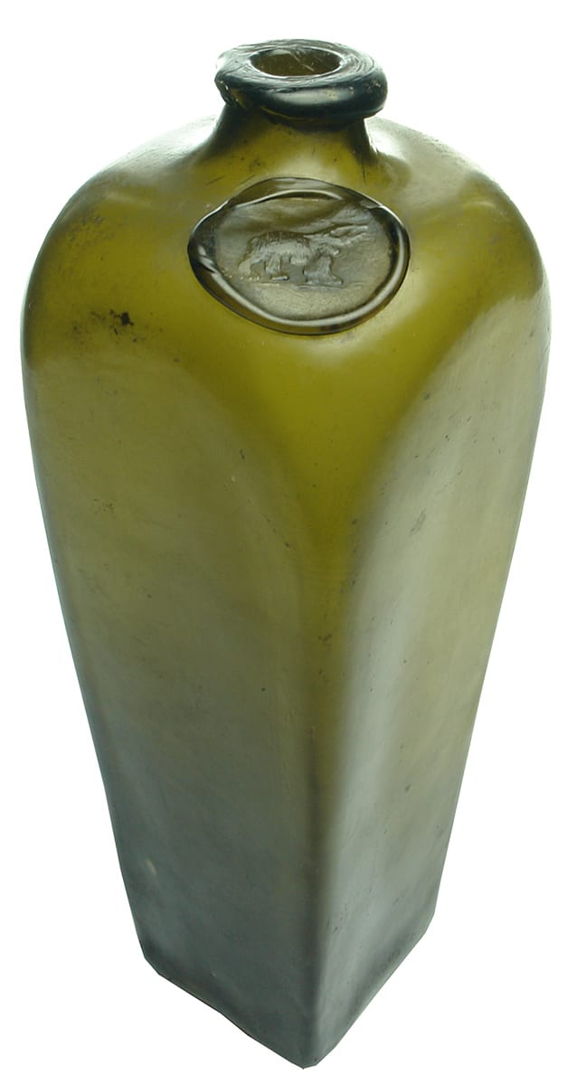 Polar Bear Sealed Antique Gin Bottle