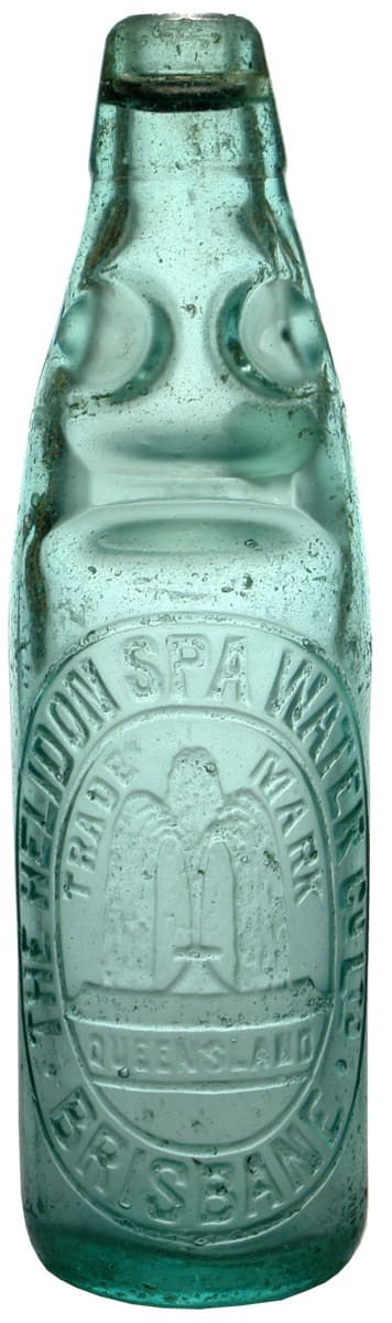 Helidon Spa Water Brisbane Fountain Codd Bottle