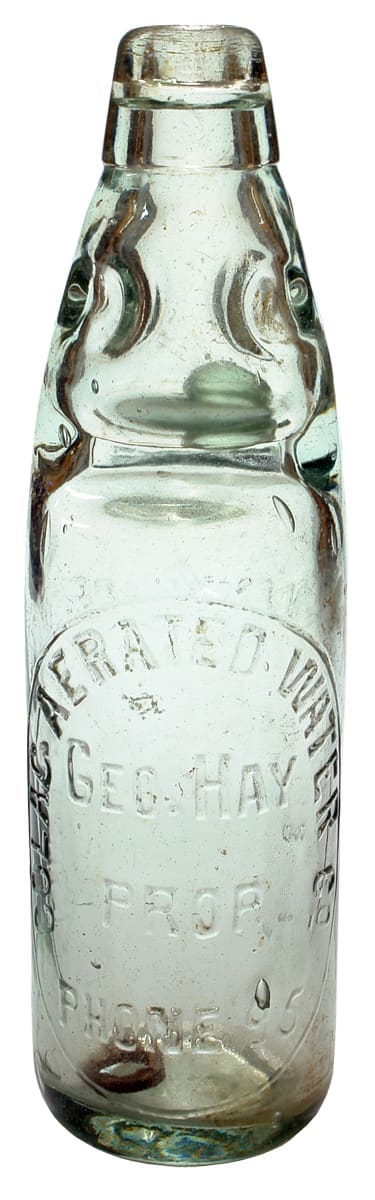 Colac Aerated Water Geo Hay Codd Bottle