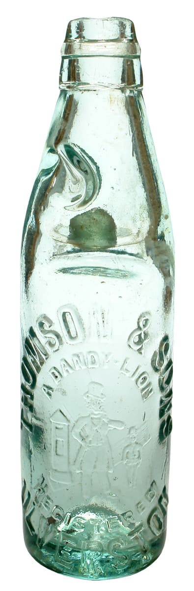 Thomson Ulverston Dandy Lion Codd Marble Bottle