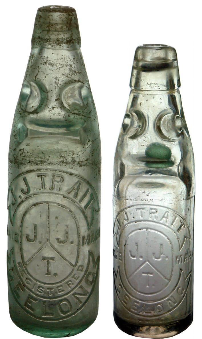 Trait Geelong Dobson Codd Marble Bottles
