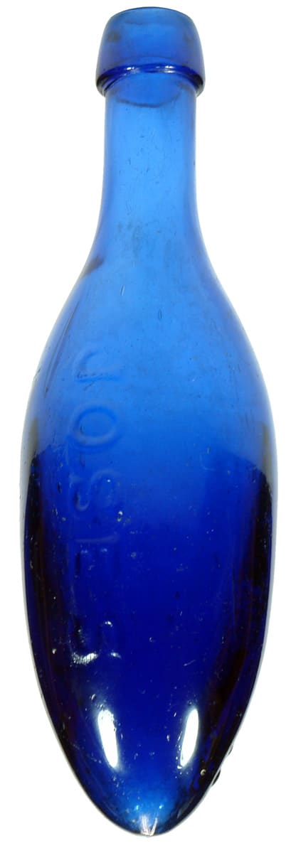 Jose's Mineral Waters Geraldton Blue Torpedo Bottle