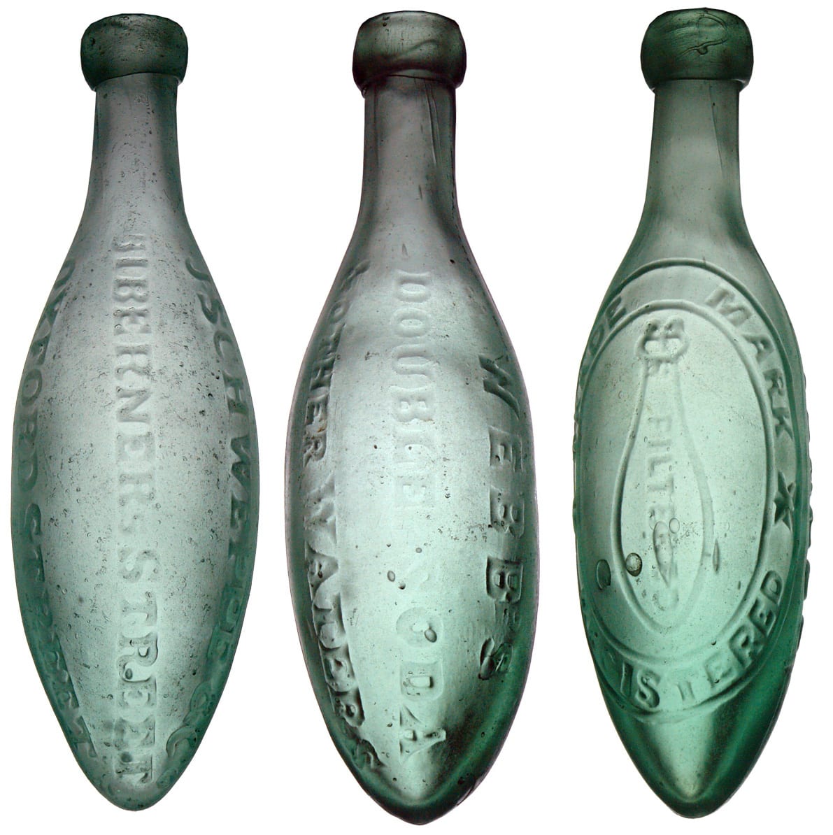 Schweppe Webb's Strawson Liverpool Torpedo Bottles