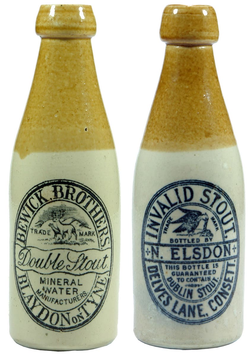 Bewick Elsdon Blaydon Consett Stone Stout Bottles