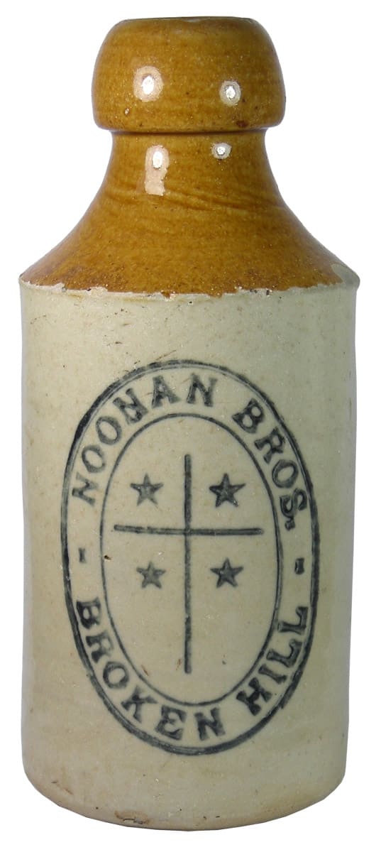 Noonan Bros Broken Hill Stoneware Ginger Beer